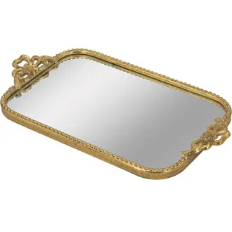 A & B Home Ornate Mirrored Tray in Gold at Nordstrom Rack