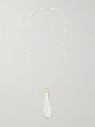 ALIGHIERI Collana In Cordoncino Con Finitura Oro Melody - Crema