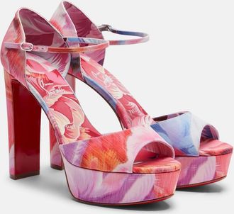 Christian Louboutin Sandalias con plataforma Sandaloo 120 florales