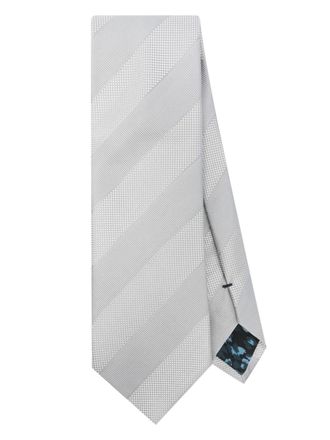 Paul Smith striped tie - men - Silk - One Size - Grey