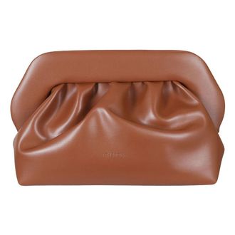 Themoir&egrave; Clutch Bios Arricciata - - Bags - Donna - Marrone - ONE SIZE
