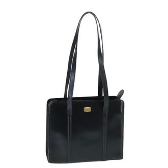 Bally Tweedehands leren schoudertassen - Dames - Pre-owned - Zwart - Maat: ONE Size Leer