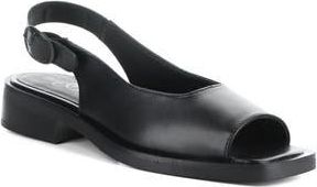 Bos. & Co. Elena Slingback Flat in Black Cordero Leathe at Nordstrom Rack, Size 10-10.5Us / 41Eu