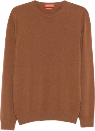 Daniele Fiesoli Brown Wool Sweater