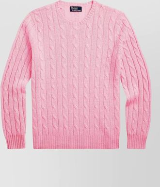 Ralph Lauren signature cable knit crew neck sweater