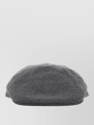 Borsalino cashmere parigi flat cap curved brim