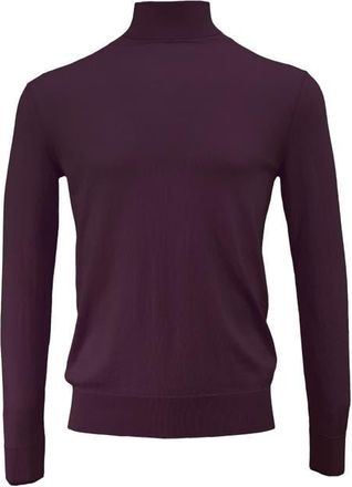 Lords of Harlech Ronan Merino Wool Turtleneck Sweater in Plum at Nordstrom, Size Xx-Large