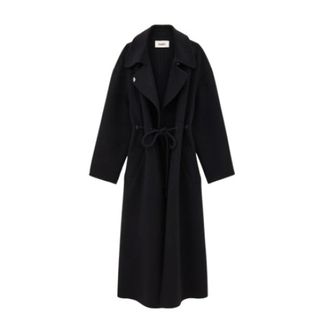 BA&SH Lange jas - Dames - Mantels - Zwart - Maat: XS Wol