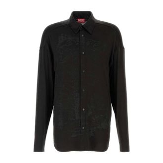 Diesel Heren, Overhemden, Zwart, Maat: L
