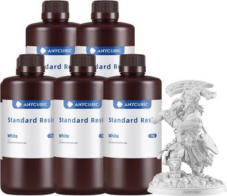 OEM Resina Para Impresi&oacute;n 3d, Viscosidad Media, Curado R&aacute;pido, 5 Kg - Blanca