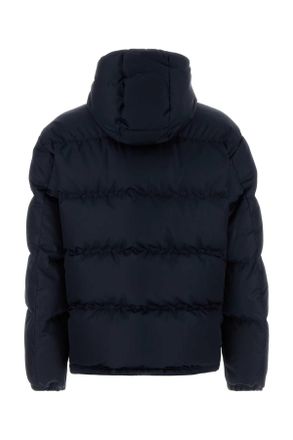Prada Mens Navy Blue Re-Nylon Down Jacket Blu Poliammidericiclata Piumini