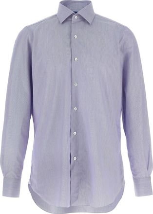 Finamore Camicia Napoli a righe - Viola