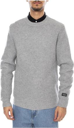 Levi's Presidio Crewneck Sweater - Heren - Ronde hals truien - Grijs - S - Wol - Truien & Vesten