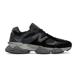 New Balance Sneakers, male, Black, Size: 12 1/2 US Chunky Black Grey Sneaker 9060
