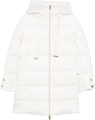 Herno Piumino Medio Cappuccio - Dames - Dons jassen - Wit - M - Jassen