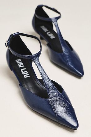 Bibi Lou Canna 35 Leather Ankle-Strap Kitten Heels
