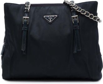 Prada Pre-owned Prada Tessuto Chain Tote Ladies Q1YIW41FCUEXOL2K