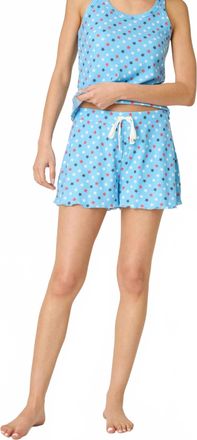 PJ Salvage Star Spangled Summer Star Print Sleep Shorts In Bay Blue