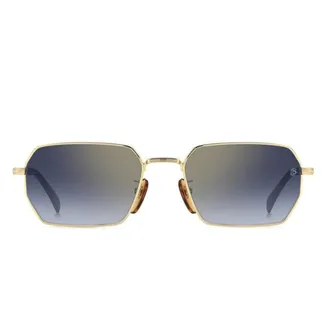 David Beckham Sunglasses Db 1174/S Rhl1 V Black/Blue Mirror Men