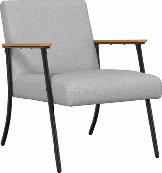 vidaXL Poltrona Grigio Nuvola Tessuto Vidaxl