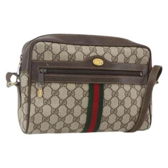 Gucci Pre-owned Cross Body Bags, female, Beige, Size: ONE SIZE Pre-owned Plastic Cross Body Bag