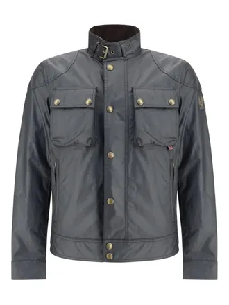 Belstaff patch-pocket jacket - men - Cotton - 46 - Black