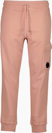C.P. Company Mens Resist Dyed Diagonal Fleece Lens Sweatpants - Pink - Size: XS