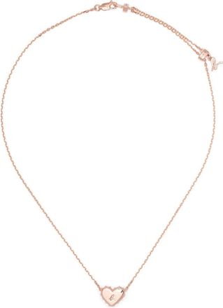 agnès b. Timeless Love necklace - women - Metal/Silver Plated - One Size - Pink