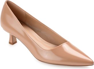 Journee Collection Women & apos;s Celica Medium and Wide Width Kitten Heel Pumps