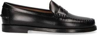 Sebago Classic Dan LR Black Leather Penny Strap Loafers