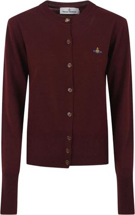 Vivienne Westwood Bea Cardigan - Dames - Vesten - Rood - S - Wol - Truien & Vesten