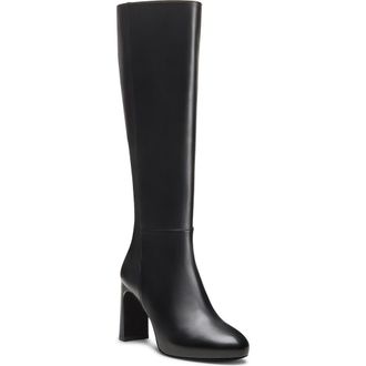 Stuart Weitzman Babette Platform Boot in Black/Black at Nordstrom, Size 10.5