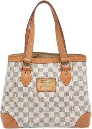 Louis Vuitton Pre-owned Tote Bags, female, Beige, Size: ONE SIZE Pre-owned Coated Canvas Tote Bag