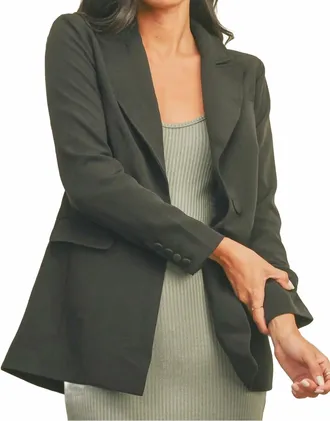 Dress Forum On Point Button Blazer In Black