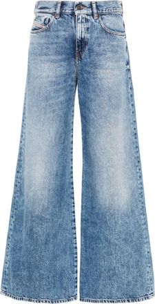 Diesel high-rise flared jeans - women - Cotton/Lyocell - 24 - Blue
