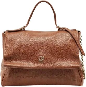Carolina Herrera Pre-owned Minueto Handbag - - Pre-owned - Donna - Marrone - ONE SIZE