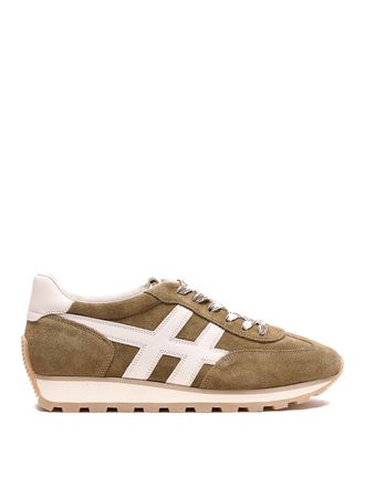 Hogan H701 Sneakers In Brown Suede