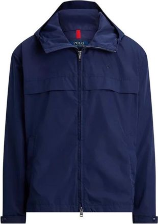 Polo Ralph Lauren Jassen, Heren, Blauw, XL, Leer, The Glenmoor Hooded Jacket
