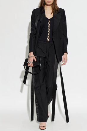 Alexander McQueen Top With Bare Shoulders, Womens, Black
