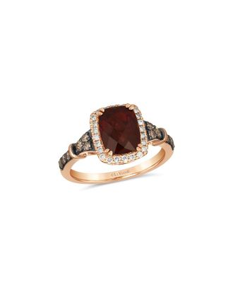 Le Vian 14K Rose Gold 3.21 ct. tw. Diamond & Garnet Cocktail Ring