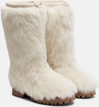 Yves Salomon Shearling mid-calf boots