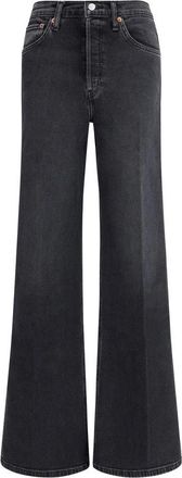 Re/Done Mujer, Vaqueros, Negro, Talla: W26