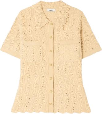 Sandro Cardigan con motivo a zig zag - Toni neutri