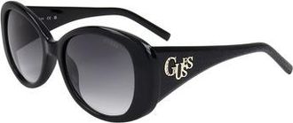 Guess Smoke Gradient Round Ladies Sunglasses GF00058 01B 54