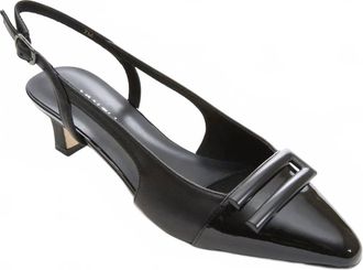 Vaneli Womens Tady Slingback Pump In Black Nappa W/black Patent