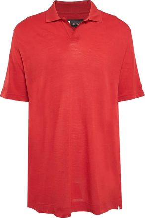 Ermenegildo Zegna Poloshirt met korte mouwen - Rood