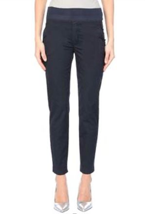 European Culture Womens Mid Rise Pants In Midnight Blue
