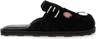Moschino Dames, Schoenen, Zwart, Maat: 39 EU Leer