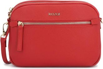 Kazar Rita Handtas - Dames - Schoudertassen - Rood - ONE Size - Leer - Tassen