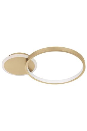 Eglo Eglo Gafares LED Gold & White Flush Ceiling Light